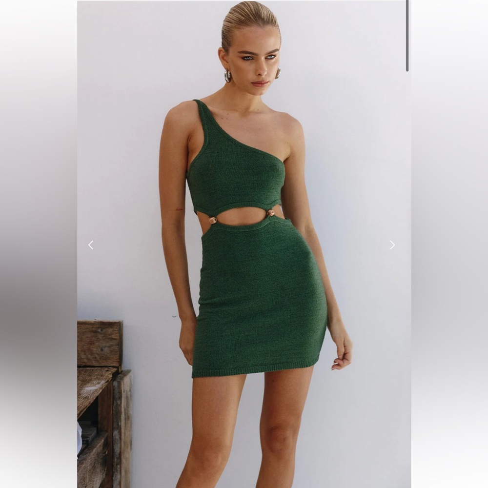 COPY - Runaway the Label Olive Knit Dress